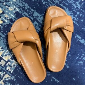 Anthropologie Silent D Herron Knotted Slide Sandals - Sz 6